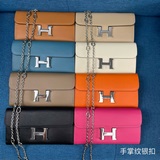 Hermes  Constance 原單 型號：9852鍊子手掌紋銀扣 SI