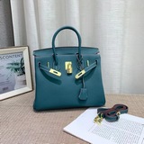 鉑金包 經典不過時 長期暢銷款 荔枝紋頭層牛皮  尺寸：20cm 25cm 3