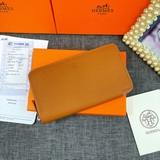 hermès 原版荔枝紋牛皮愛馬仕法國原産 男女通用錢夾12個卡位，兩個大鈔