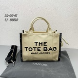 MJ牛仔提花布拼接托特包-MARC JACOBS- the traveler t
