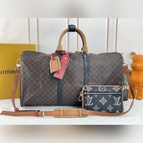 黑色小包升級原版m56856 黑花 m56855老花 keepall  band