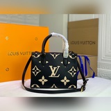 壓印 m45659 黑色/米白色 onthego 小號 tote 包向 1968