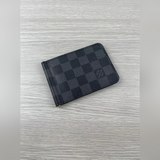 M66543美金夾 票夾 monogram材質 中間金屬夾  簡單易用方便  ，