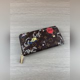 n60017地圖絲印拉鍊包 zippy organizer 拉鍊錢夾 由經典da