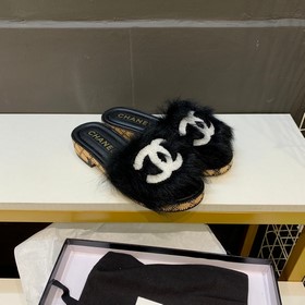 Chanel小香2023秋冬爆款毛毛拖鞋！精緻又時尚的毛毛拖鞋 ！要說秋冬穿着