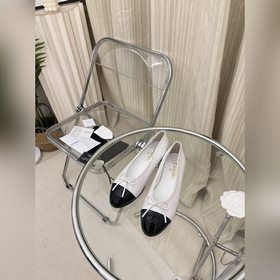 真皮大底頂級！【CH***L】小香萬年經典款 百搭系列 頂級系列芭蕾平底鞋 奢