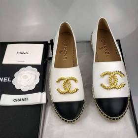 CHANEL香奈兒專櫃同步 新款漁夫鞋原版開發金屬扣，正品工藝，粒面羊皮，手