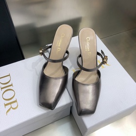 Dior 迪奧2023早春新款 Rhodes 系列異型跟女單鞋 明星同款鑽石鞋頭