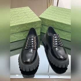 Gucci厚底GG系帶情侶鞋 原版定制1：1複刻代購級最高版本可與GZ對比無差