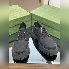 Gucci厚底GG系帶情侶鞋原版定制1：1複刻代購級最高版本可與GZ對比無差别