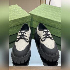 Gucci厚底GG系帶情侶鞋原版定制1：1複刻代購級最高版本可與GZ對比無差别