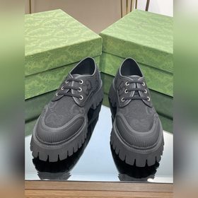 Gucci厚底GG系帶情侶鞋原版定制1：1複刻代購級最高版本可與GZ對比無差别