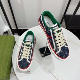 古奇 Gucci tennis 1977 經典系列情侶款帆布鞋2023最新配色