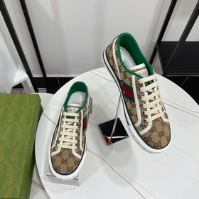 古奇 Gucci tennis 1977 經典系列情侶款帆布鞋2023最新配色