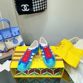 adidas x Gucci聯名款Gazelle運動鞋 情侶款休閑闆鞋原版購入