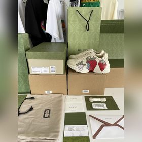 古奇老爹鞋情侶款 做舊皮革角狀複古慢跑鞋 消退的巴黎世家姥爺潮，迎來時尚界潮流領