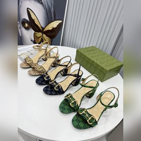 GC涼鞋，面料：進口牛皮羊皮内裡+墊腳，跟高7cm碼數35-40、顔色，多色