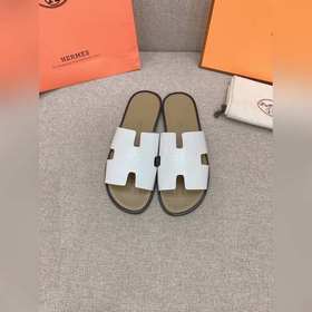 HERMES愛馬仕男士經典款H拖 原版購入開發頂級品質 鞋面原版牛皮 内裡墊腳