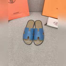 HERMES愛馬仕男士經典款H拖 原版購入開發頂級品質 鞋面原版牛皮 内裡墊腳
