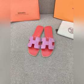 HERMES 愛馬仕經典款H拖 原版購入開發 頂級品質 鞋面羊京面料 内裡墊腳
