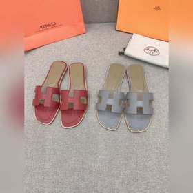 HERMES愛馬仕經典款H拖 原版購入開發頂級品質 鞋面原版小牛皮 内裡墊腳羊