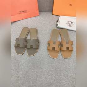 HERMES愛馬仕經典款H拖 原版購入開發頂級品質 鞋面原版牛皮 内裡墊腳羊皮