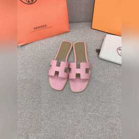 HERMES愛馬仕經典款H拖 原版購入開發 頂級品質 鞋面原版小牛皮 内裡墊腳