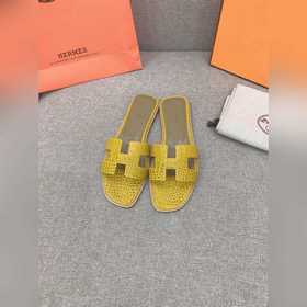 HERMES愛馬仕經典款H拖 原版購入開發 頂級品質 鞋面原版小牛皮 内裡墊腳