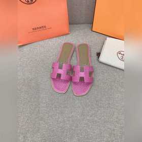 HERMES愛馬仕 經典款H拖 原版購入開發 頂級品質 鞋面原版小牛皮 内裡墊