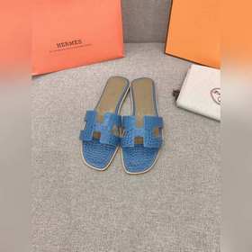 HERMES愛馬仕經典款H拖 原版購入開發 頂級品質 鞋面原版小牛皮 内裡墊腳