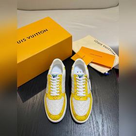LOUIS VUITTON 路易威登 男士LV Rivoli 運動鞋此次為粒面牛
