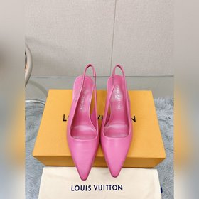 頂級版本LV2023 早春新款露跟高跟鞋本款 Sparkle 露跟高跟鞋以柔軟