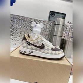 情侶款！Louis Vuitton xNikeAirForce1路易威登Lv 空
