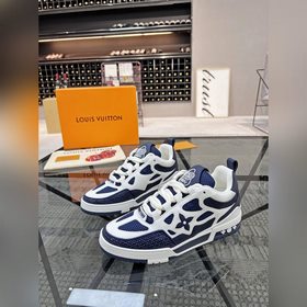 LV 路 炸街男神爆款運動闆鞋專櫃同步，鞋面意大利進口牛皮，缤紛色彩複雜工藝品，