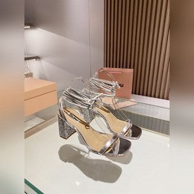 頂級品質 Miu Miu2023新款一字帶高跟涼拖 ，淑女時尚大方 穿上它你最