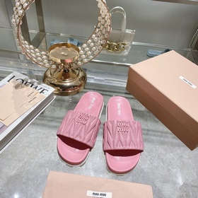 Miu*Miu2023  春夏潮品水台拖鞋系列 1：1開模秒殺市場一切版本 歐美