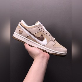 Nk SB Dunk Low 85 白棕雙勾 SB低幫運動休閑闆鞋 DO9457