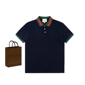 2023新款刺繡POLO 32S純棉羅紋領 定制激光貝母紐扣 滿幅對位刺繡 三标