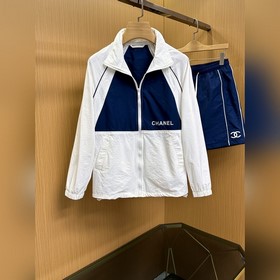 （羽模式）   套裝不拆賣 香奈兒 23ss夏季限定款款小香家族薄料立領防曬衣夾