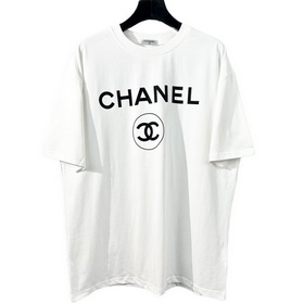 Chanel 香奈兒2023走秀款經典短袖面料：采用260克32支雙沙棉印