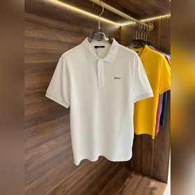 ZEGNA 傑尼亞2023春夏專櫃同款翻領短袖Polo.采用客供絲光珠地面料，胸