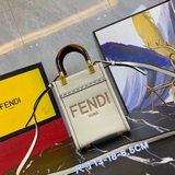 【原版皮高品質】 FENDI官網最新sunshine mini tote搭配一身
