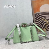 小號 【配盒】官網最新Fendi SS秀場早春系列米蘭時裝周，光面頂