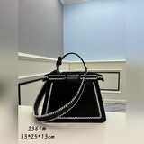FENDI  eekaboo ISeeU 撞色縫線小貓包标志性 eekabo