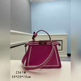 FENDI  eekaboo ISeeU 撞色縫線小貓包标志性 eekabo