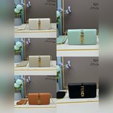 fendi 官網最新春夏通勤鍊條卡包，蓋頭搭配原版fendi字母五金，原版定制牛