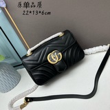 原廠皮 GG marmont 22cm黑色 太過經典，一直深受無數網紅博主追