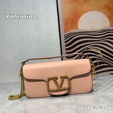 大號 【配盒】VALENTINO MINI LOCò仿水晶裝飾手袋-VLog