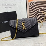 【配盒】ysl 聖羅蘭woc 魚子醬鍊條包信封包ysi家當之無愧的入門經典款超