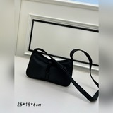 黑色黑扣尼龍  LE 5 A 7_尼龍款男女可背的鹽系學院風單肩斜挎包輕便